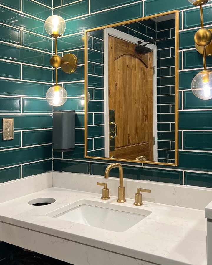 Kitchen remodel with stainless steel appliances and granite countertops